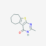 4H-Cyclohepta(4,5)thieno(2,3-d)pyrimidin-4-one, 1,5,6,7,8,9-hexahydro-2-methyl-