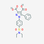 1-[4-(diethylsulfamoyl)phenyl]-5-phenylpyrazole-3,4-dicarboxylic Acid