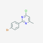 2-(4-BROMOPHENYL)-4-CHLORO-6-METHYLPYRIMIDINE