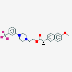 2-[4-[3-(trifluoromethyl)phenyl]piperazin-1-yl]ethyl (2s)-2-(6-methoxynaphthalen-2-yl)propanoate