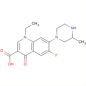 1-Ethyl-4-oxo-6-fluoro-7-(3-methyl-1-piperazinyl)-1,4-dihydroquinoline-3-carboxylic acid