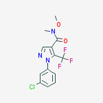 1-(3-chlorophenyl)-N-methoxy-N-methyl-5-(trifluoromethyl)-1H-pyrazole-4-carboxamide