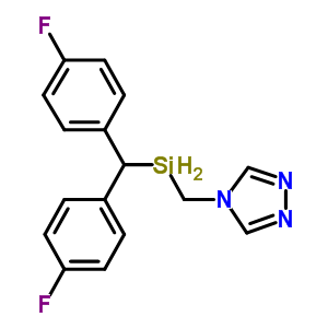 4-({[bis(4-fluorophenyl)methyl]silyl}methyl)-4H-1,2,4-triazole molecular structure