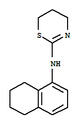 4H-1,3-thiazin-2-amine, 5,6-dihydro-N-(5,6,7,8-tetrahydro-1-naphthalenyl)- molecular structure