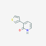 2-HYDROXY-3-(THIOPHEN-3-YL)PYRIDINE molecular structure