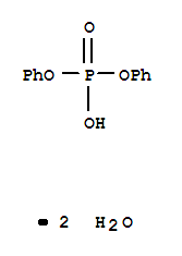 diphenyl hydrogen phosphate - methane (1:2) molecular structure