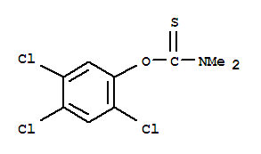 O-(2,4,5-trichlorophenyl) dimethylcarbamothioate molecular structure