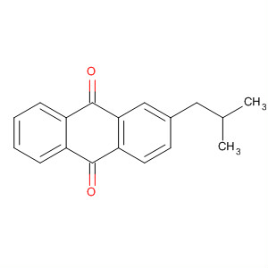 9,10-Anthracenedione, 2-(2-methylpropyl)- molecular structure