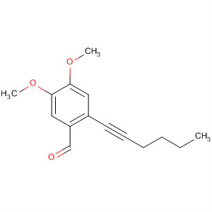 Benzaldehyde, 2-(1-hexynyl)-4,5-dimethoxy- molecular structure