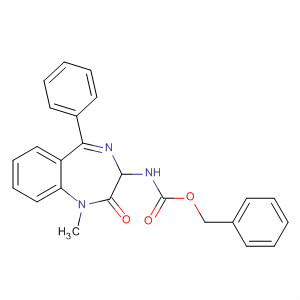 Carbamic acid,(2,3-dihydro-1-methyl-2-oxo-5-phenyl-1H-1,4-benzodiazepin-3-yl)-,phenylmethyl ester