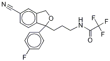 N-Trifluoroacetodidemethyl Citalopram molecular structure