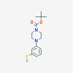 tert-butyl 4-(3-(methylthio)phenyl)piperazine-1-carboxylate molecular structure
