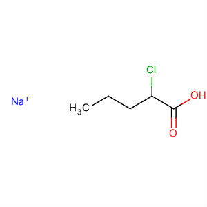 Pentanoic acid, 2-chloro-, sodium salt molecular structure