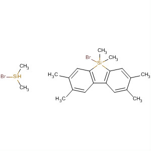 Silane, (4,4',5,5'-tetramethyl[1,1'-biphenyl]-2,2'-diyl)bis[bromodimethyl- molecular structure