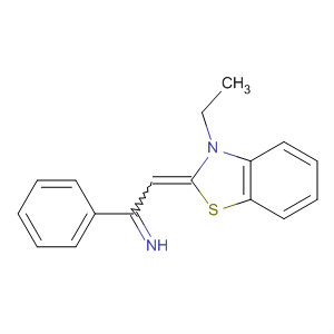 Benzenemethanimine, a-[(3-ethyl-2(3H)-benzothiazolylidene)methyl]- molecular structure