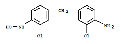 4-(4-Amino-3-chlorobenzyl)-2-chloro-N-hydroxyaniline molecular structure