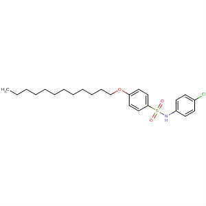 Benzenesulfonamide, N-(4-chlorophenyl)-4-(dodecyloxy)- molecular structure