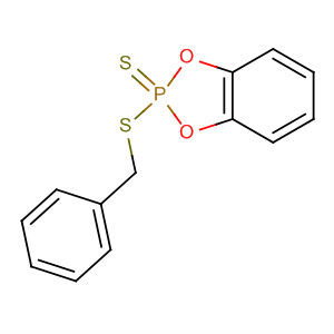 1,3,2-Benzodioxaphosphole, 2-[(phenylmethyl)thio]-, 2-sulfide molecular structure