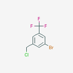 1-bromo-3-(chloromethyl)-5-(trifluoromethyl)benzene molecular structure