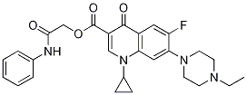 3-Quinolinecarboxylic acid, 1-cyclopropyl-7-(4-ethyl-1-piperazinyl)-6-fluoro-1,4-dihydro-4-oxo-, 2-oxo-2-(phenylaMino)ethyl ester