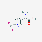 2-amino-2-[6-(trifluoromethyl)pyridin-3-yl]acetic Acid molecular structure