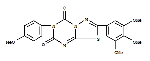 6-(4-methoxyphenyl)-2-(3,4,5-trimethoxyphenyl)-5H-[1,3,4]thiadiazolo[3,2-a][1,3,5]triazine-5,7(6H)-dione