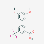 3-(3,5-dimethoxyphenyl)-5-(trifluoromethyl)benzoic Acid molecular structure