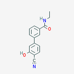 3-(4-cyano-3-hydroxyphenyl)-n-ethylbenzamide molecular structure