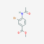 Methyl 4-acetamido-3-bromobenzoate molecular structure