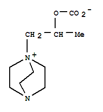 4-Aza-1-azoniabicyclo[2.2.2]octane,1-[2-(carboxyoxy)propyl]-, hydroxide, inner salt molecular structure