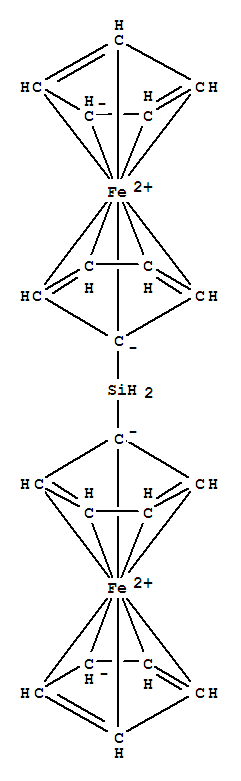 Silane,diferrocenyl- molecular structure