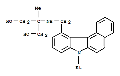 1,3-Propanediol, 2-(((7-ethyl-7H-benzo(c)carbazol-11-yl)methyl)amino)-2-methyl-