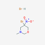 5-bromo-3-methyl-5-nitro-1,3-oxazinane;hydrobromide molecular structure