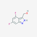 (4,6-difluoro-2h-indazol-3-yl)methanol molecular structure