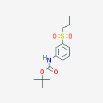 t-Butyl N-[3-(propane-1-sulfonyl)phenyl]carbamate molecular structure