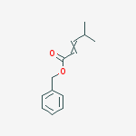 BENZYL (2E)-4-METHYLPENT-2-ENOATE molecular structure