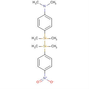 Benzenamine,N,N-dimethyl-4-[1,1,2,2-tetramethyl-2-(4-nitrophenyl)disilanyl]- molecular structure