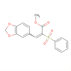 2-Propenoic acid, 3-(1,3-benzodioxol-5-yl)-2-(phenylsulfonyl)-, methylester molecular structure
