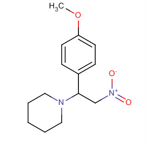 Piperidine, 1-[1-(4-methoxyphenyl)-2-nitroethyl]- molecular structure