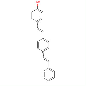 Phenol, 4-[2-[4-(2-phenylethenyl)phenyl]ethenyl]- molecular structure