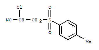 2-Chloro-3-(p-tolylsulfonyl)propionitrile molecular structure