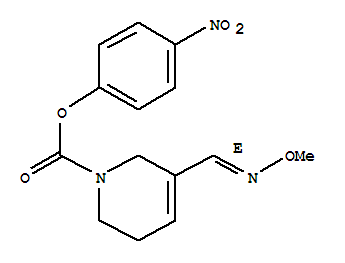 4-nitrophenyl 5-[(E)-(methoxyimino)methyl]-3,6-dihydropyridine-1(2H)-carboxylate molecular structure