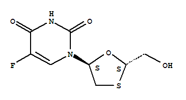 Oxathiolan, 5FU-(-).a. molecular structure