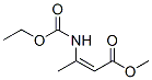 2-Butenoic  acid,  3-[(ethoxycarbonyl)amino]-,  methyl  ester molecular structure