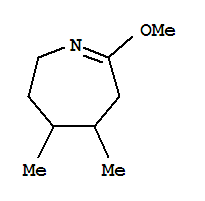 2H-Azepine,3,4,5,6-tetrahydro-7-methoxy-4,5-dimethyl- molecular structure