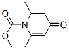 1(2H)-Pyridinecarboxylic  acid,  3,4-dihydro-2,6-dimethyl-4-oxo-,  methyl  ester molecular structure