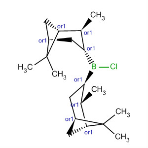 Borane,chlorobis[(1R,2S,3R,5R)-2,6,6-trimethylbicyclo[3.1.1]hept-3-yl]-, rel- molecular structure
