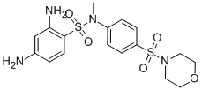 N-METHYL-N-[(MORPHOLIN-4-YL)SULFOPHENYL]-2,4-DIAMINO-BENZENESULFONAMIDE molecular structure