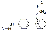 4-[3-(aminomethyl)-1-adamantyl]aniline dihydrochloride molecular structure
