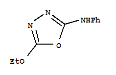 1,3,4-OXADIAZOL-2-AMINE,5-ETHOXY-N-PHENYL- molecular structure